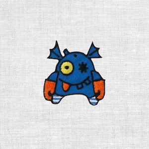 Monster. Patch 4,3x4,1 cm Aufnäher Bügelbild von Mono-quick