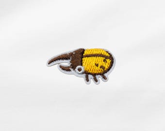 Aufnäher gestickte Käfer mini Patch Bügelbild für Kleidung & Taschen. A11
