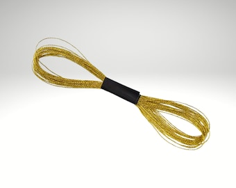 8m Stickgarn Metallic gold Goldfaden Metallstickgarn . x007