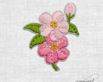 Blütenzweig Patch Blüte Aufnäher Bügelbild. A160