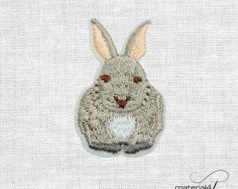 kleiner Hase gestickter Patch Applikation Bügelbild A163