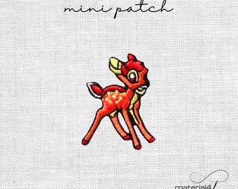 mini Reh Kitz Patch 2x2 cm Aufnäher Bügelbild