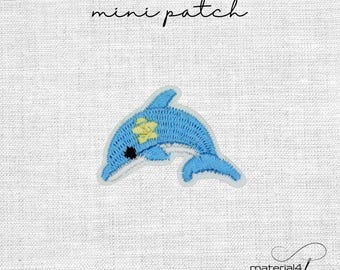 Delfin mini Patch Aufnäher Applikation Bügelbild A148
