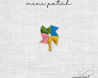 mini Patch Windrad Aufnäher Bügelflicken Applikation . A228