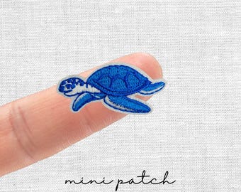 mini Patch Schildkröte Aufnäher Bügelbild Applikation . A259
