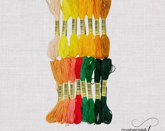 15 x Stickgarn im Paket Sticktwist  . SG03
