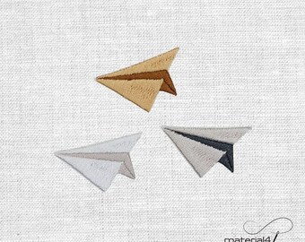 Papierflieger gestickte patches Aufnäher Bügelflicken Farbwahl A243