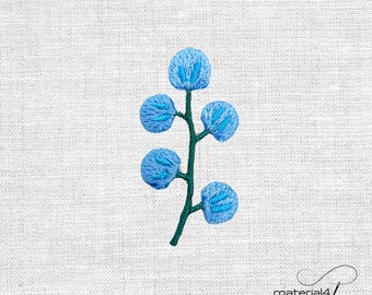 Blume gestickter Patch Aufnäher Bügelbild. A50.6
