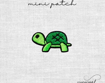 mini Patch Schildkröte Aufnäher Bügelbild Applikation . 2018