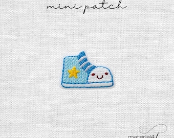 mini Schuh Baby Kinder Patch 2,2x3 cm Aufnäher Bügelbild