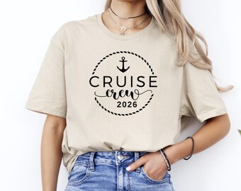 Custom Cruise Crew T-Shirt, Personalized Cruise Squad Tee