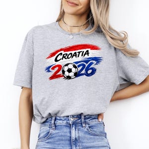 Croatia Football T-Shirt, International Soccer 2026 Shirt image 1