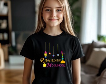 Ramadan Mubarak Kids T-Shirt, Muslim Ramadan Youth Tee