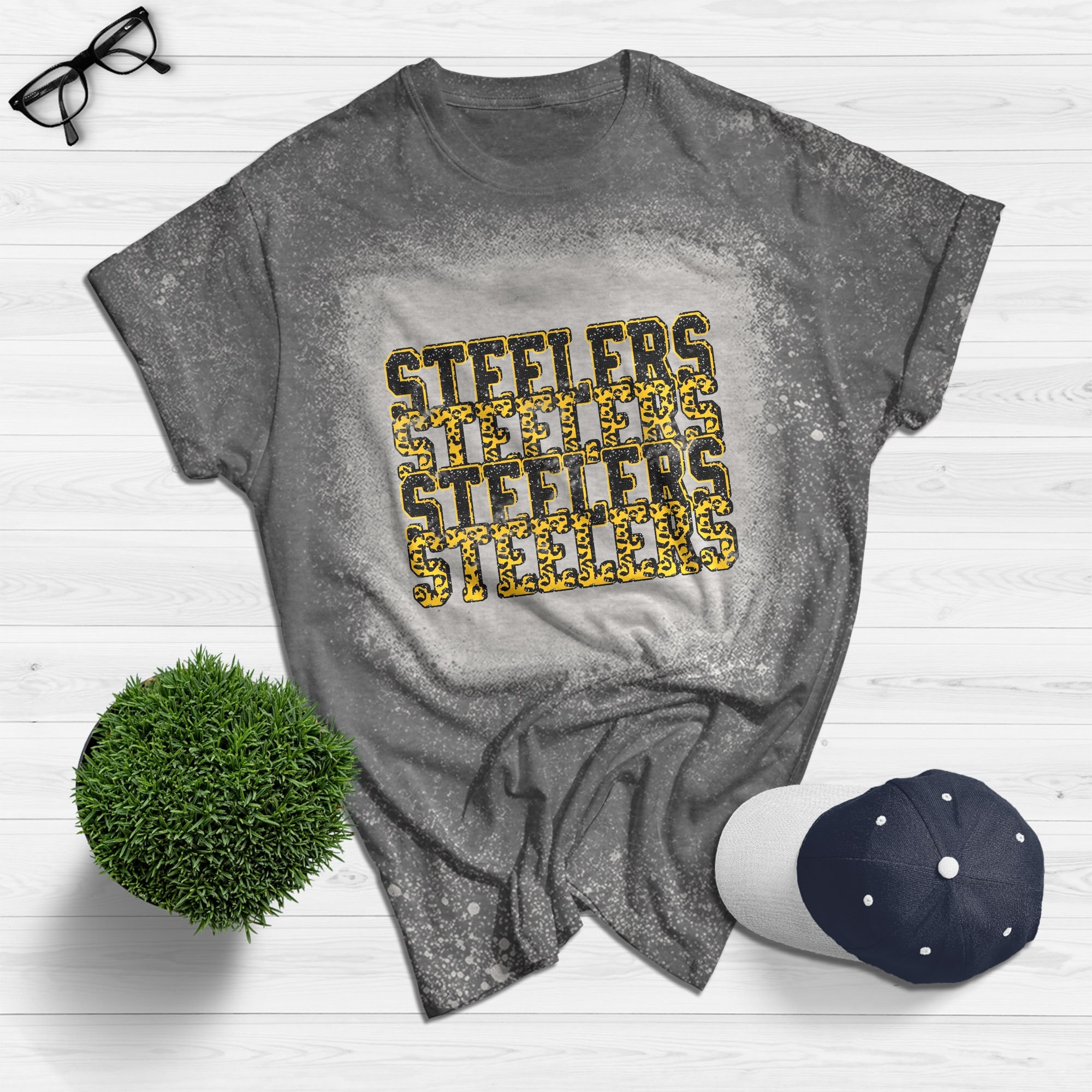 Discover Steeler  Bleached 3D T Shirt