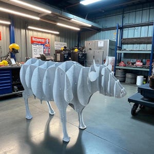 Custom Welded Cow | Handmade Metal Farm Animal Sculpture | Large or Small | Unique Garden or Home Decor