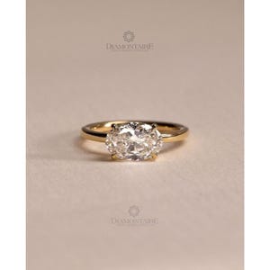 2CT oval Cut IGI Certified Ring | Lab Diamond | solitaire Engagement Ring in 10K/14K Gold | Wedding or Anniversary Gift |