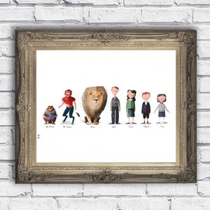 Narnia Print - Der Löwe, Die Hexe und Der Kleiderschrank A3 41 x 39 cm