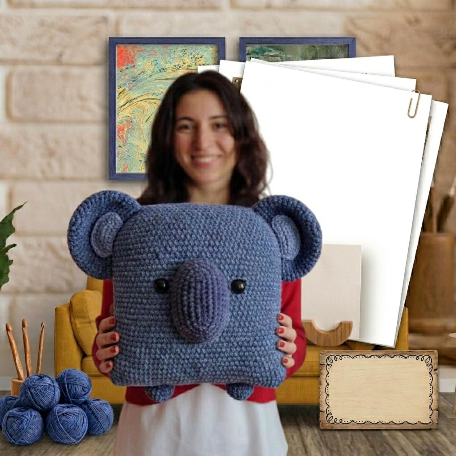Koala Pillow Amigurumi Pattern