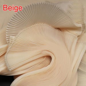 Multi color pleat organza organ fabric small wrinkles hard wide shape stage decoration handmade dress skirt design material C44T1V230519T S