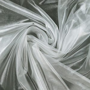 1.43 Meters Wide See Through Transparent Glass Yarn Fabric