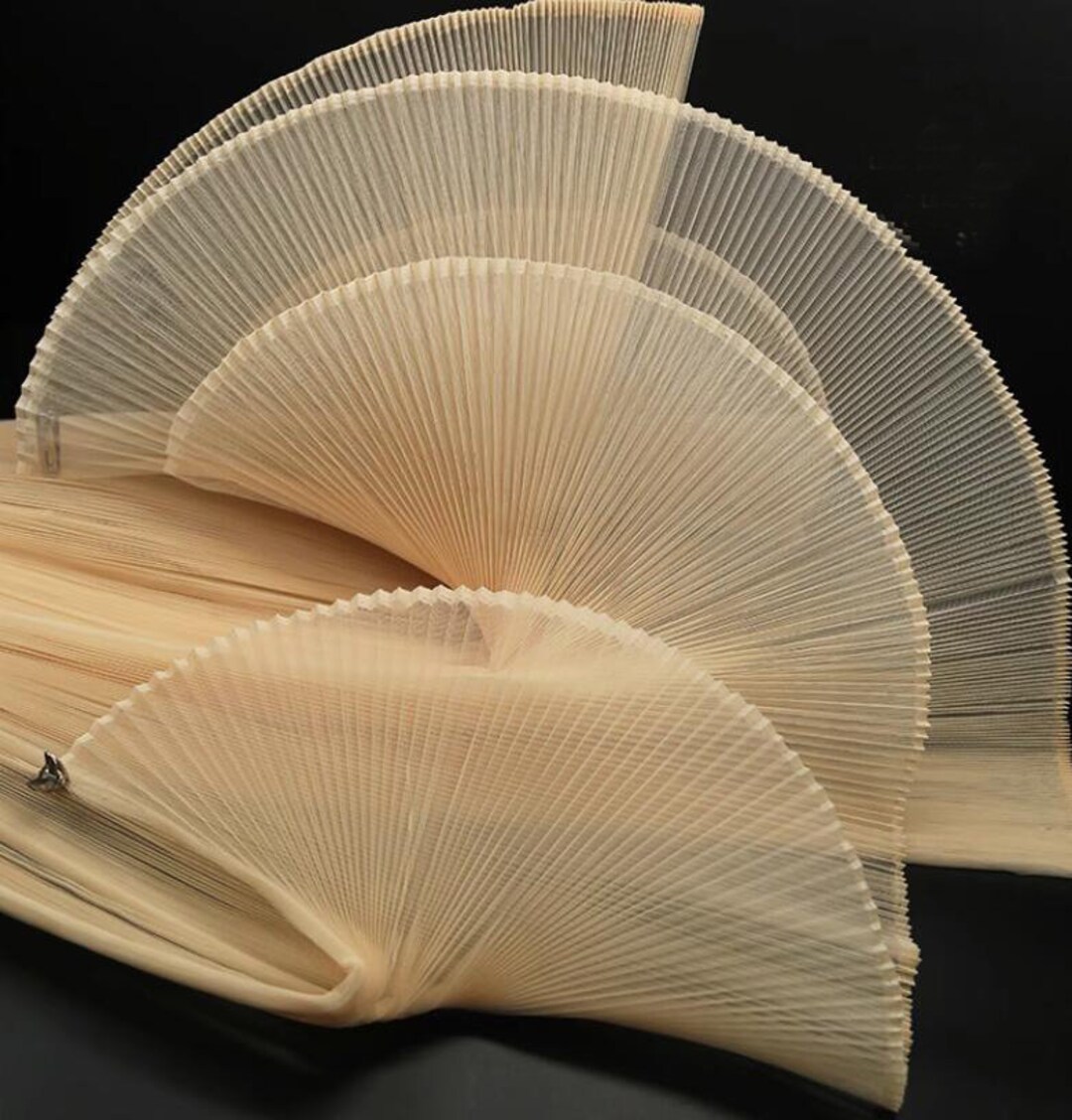 Gradient Hard Mesh Tulle Organ Pleated Ruffled Small Wrinkle Fabric ...