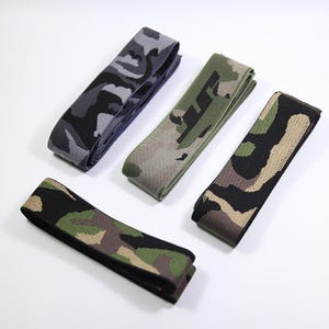 5 Meter 3-4,5 cm breit Camouflage grün elastischer Bund Gummiband Abdichtband Rock Kleid Hose Kante Accessoires Material V7K38C250328T