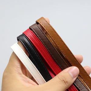 4 Meter 8-10 mm breit gewebter PU-Leder Seil Streifen Gürtel Bogen Haar Tasche Hut Armband Halskette Kante Dekoration Zubehör Material V7K6C250325T