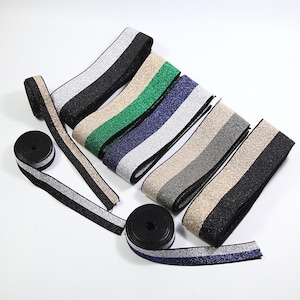 5 Meter 1,5-4 cm breit glänzend bunt elastisches Taillenband Gummiband Gürtel Rock Kleid Ärmel Hosenkante Accessoires Material V7K29C250327T