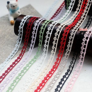 10 meter 1 cm 0,39" breed meerkleurige coquille stof borduren kant trim lint kraag mouwen rok jurk rand accessoires B14T1633P250529U