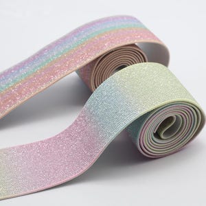 5 Meter 2,3-7,2 cm breit Silber Druck elastischer Bund Gummiband Gürtel Rock Kleid Ärmel Hosenkante Accessoires Material V7K31C250327T