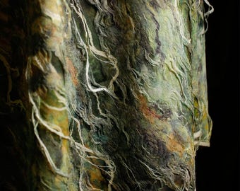 1.55 meterS wide Moss rock tattered flower texture old fabric tie dyeing gradient shirt dress skirt pants clothing material Y26V262P251105C