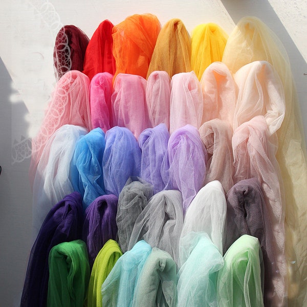 3 meters long 1.5meters wide 39 color garments tulle gauze veil DIY child dress skirt fabric cloth craft material lace trim T37F16V230210Y