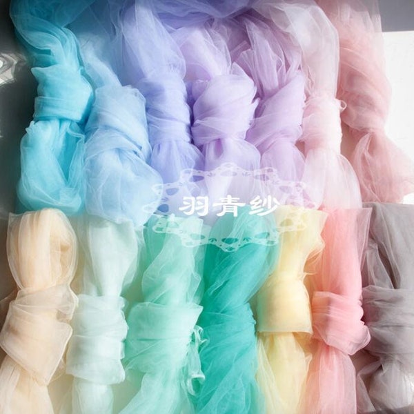 3 meters long 1.5meters wide 41 color pink/blue/green tulle gauze veil DIY child dress skirt fabric cloth material lace trim T37F2V230208Y
