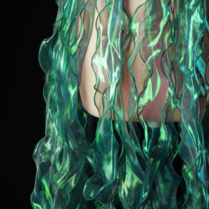 5 Meter 7 cm 2,75" breit Organza Organza Spitze Spitze Rüschen Rüsche Falten Rock Hemd Deko Material I41Y66T240313T