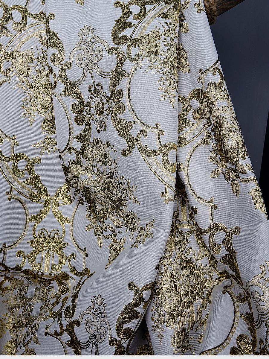 Buy White and Gold Fabric Online In India - Etsy India