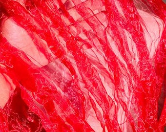 1.45 meterS wide Laser liquid gradient organza texture irregular pleated fabric costume shirt dress skirt clothing material V30P61V250617V