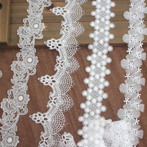 5 mètres 4-7 cm de large ivoire floral creux maille tissu broderie dentelle ruban col manches jupe robe bords accessoires T27X11T250513H