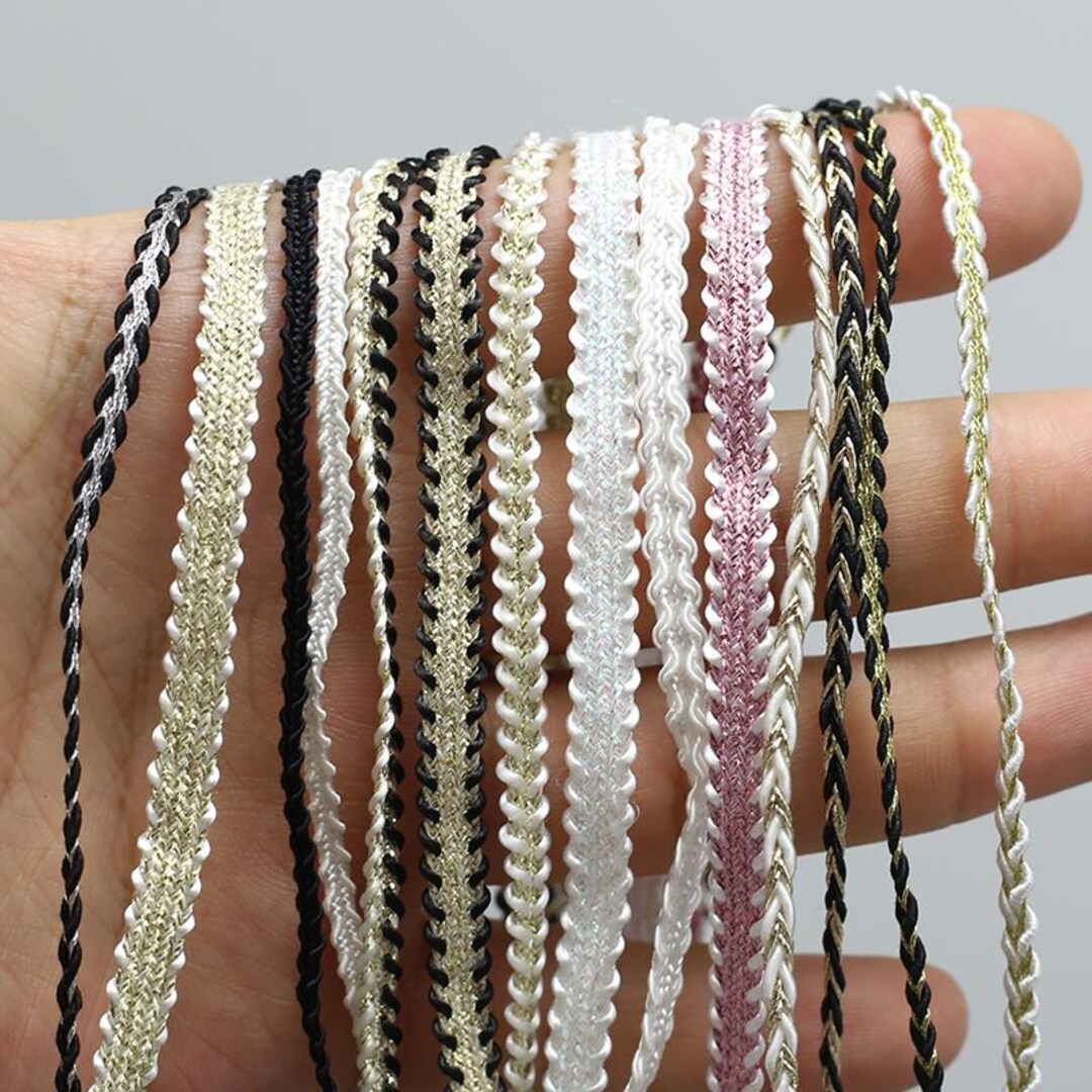 Weaving Gold Silver Arrow Edge Rope Twists Strip DIY Clothing Bracelet ...
