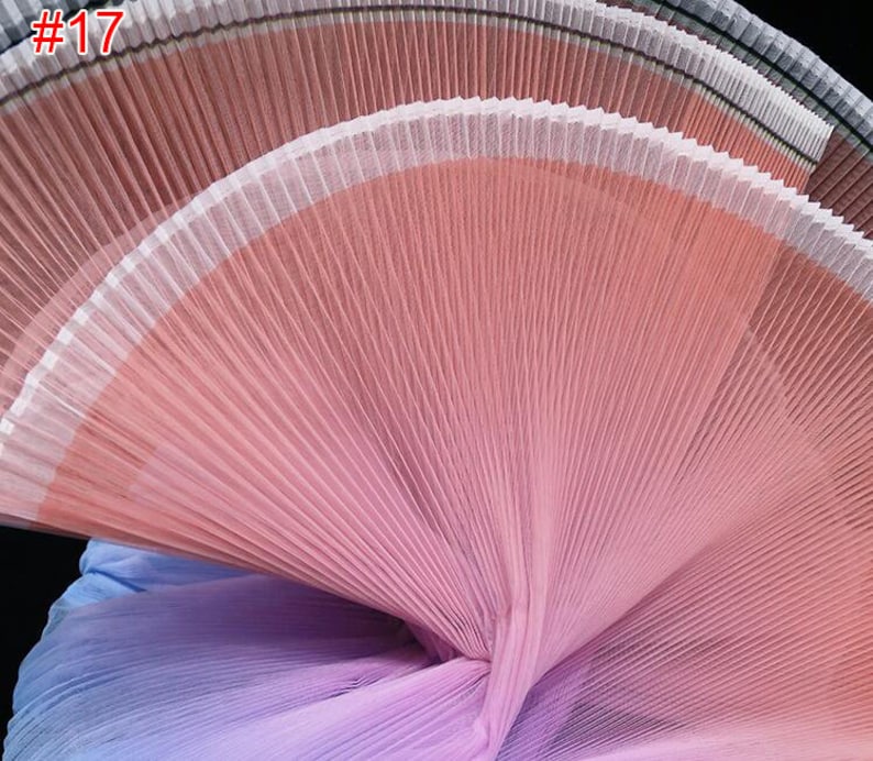 Gradient Hard Mesh Tulle Organ Pleated Ruffled Small Wrinkle - Etsy