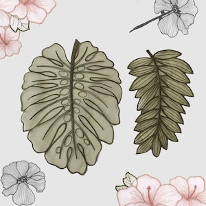 5個入り 幅12～26cm ダークグリーン オーガンザ リーフ 刺繍 スカート ドレス シャツ DIY ハンドメイド デコレーション 素材 レース アップリケ パッチ T31P194T230808C