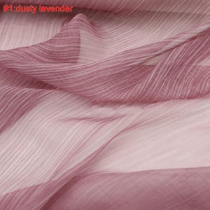 Multi kleur Dubbele crêpe geplooide textuur chiffon garen vest jurk rok shirt broek kleding ontwerp materiaal V36KN172P260309V