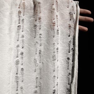 1,66 mètre de large, couleur ivoire, laine tissée, tricot, tissu creux, robe, veste, jupe, pantalon, chemise, vêtements, conception, matériel Y26V222P250208C