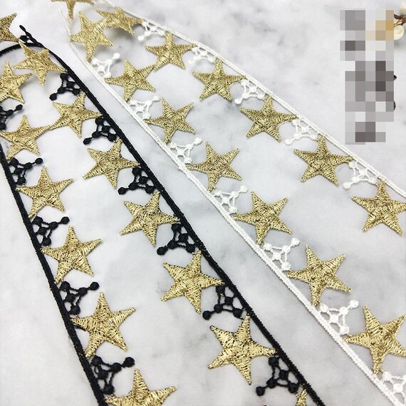 3 Yards 2.5cm 0.98" Wide Black/white/gold Star Tassel Fringe Fabric  Embroidery Diy Wedding Dress Skirt Shirt Lace Trim Ribbon Z34E87M230716V -  Etsy Israel