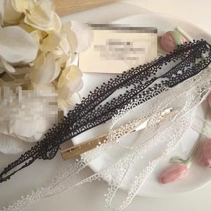 10 jardas 1 cm 0,39" de largura preto/marfim vieira bordado faça você mesmo boneca infantil saia vestido camisa lingerie material de acabamento de renda C19U46K231011V