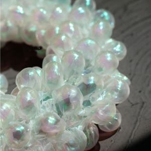 Shinny white laser bubble fabric gauze lace yarn DIY wedding dress skirt costume decoration background clothing material Y26V168P241013C S