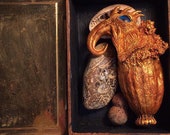 Handmade Sculpture. 'The Exploding Ruskpip'. Fantasy Art with a a Magical Backstory & Unique Certificate
