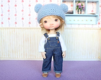 Conjunto de peto vaquero para irrealdoll engendrito, pukifee, mini muichan, lati yellow, middie blythe