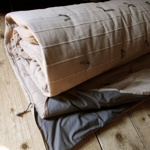 Custom for Bonportnoy hand tied cotton sleeping bag, adult
