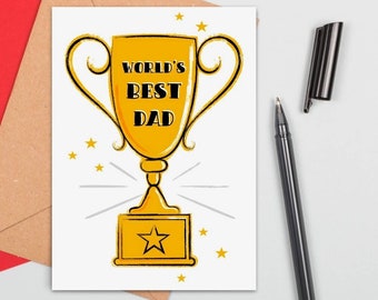 FATHERS DAY STAR TROPHY GIFT BEST DAD IN THE WORLD BIRTHDAY GIFT GRANDAD 