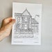 Personalised House Portrait Drawings (Unframed) 